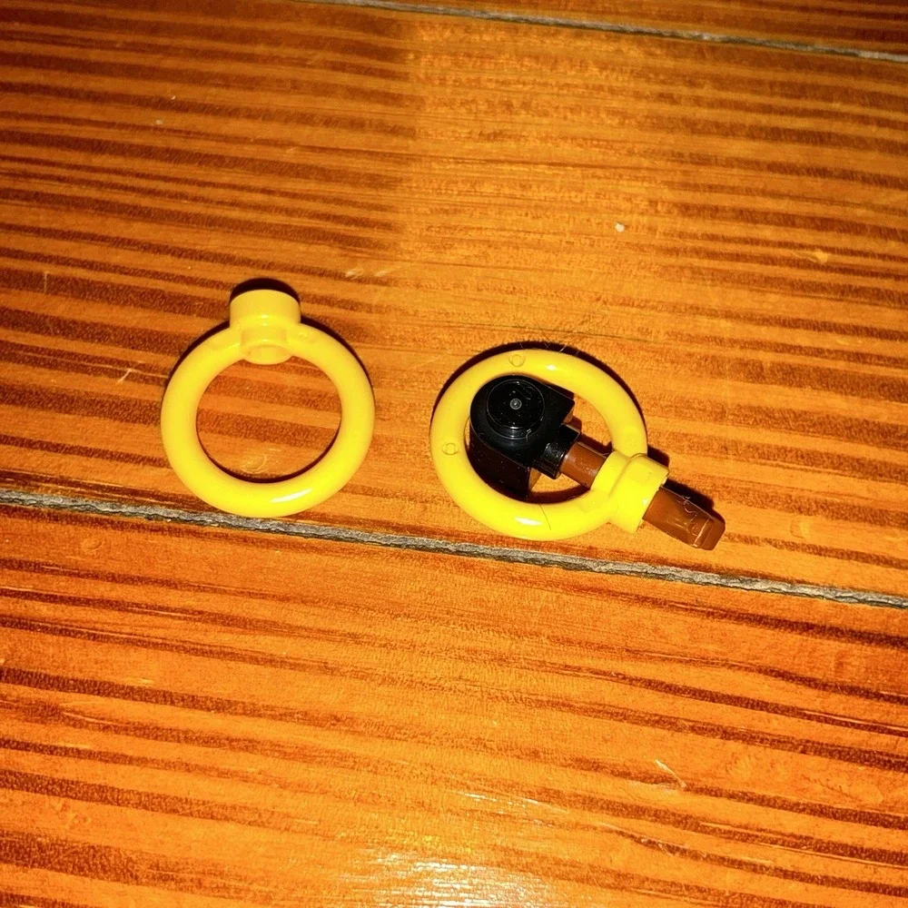LEGO Yellow Ring 3 x 3 with Stud Holder 3917 Sonic the Hedgehog rings